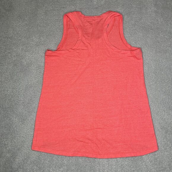 The North Face Tank Womens Medium Orange Classic Fit Sleeveless Logo Muscle Tee - Picture 7 of 11